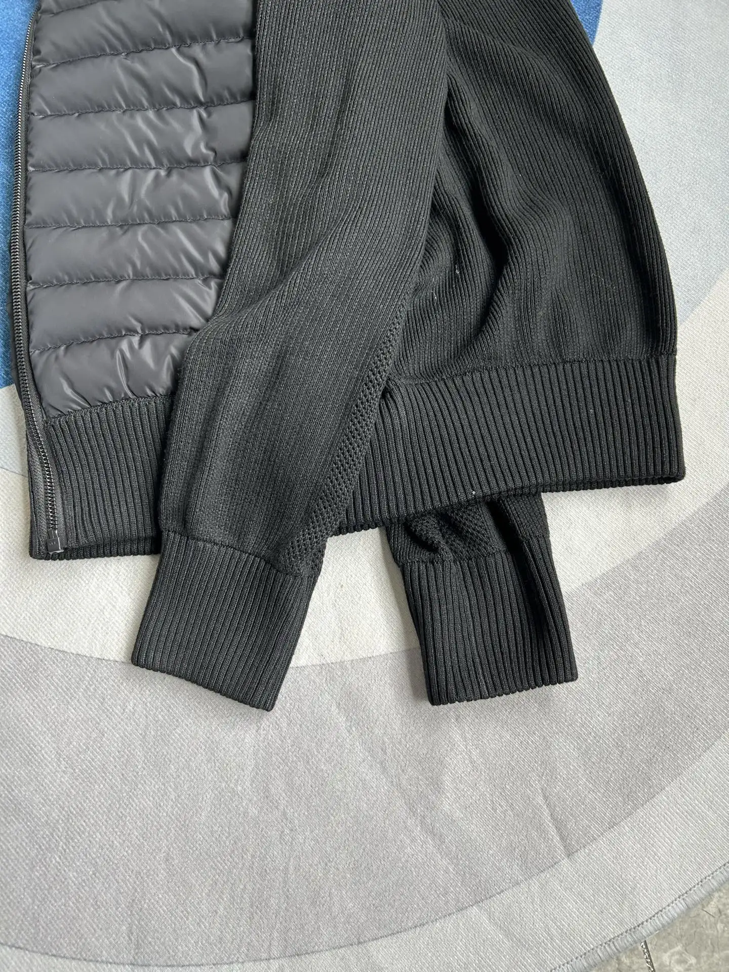 HyBridge Knit Jacket with Down-Filled Panels D44022726 — view 17