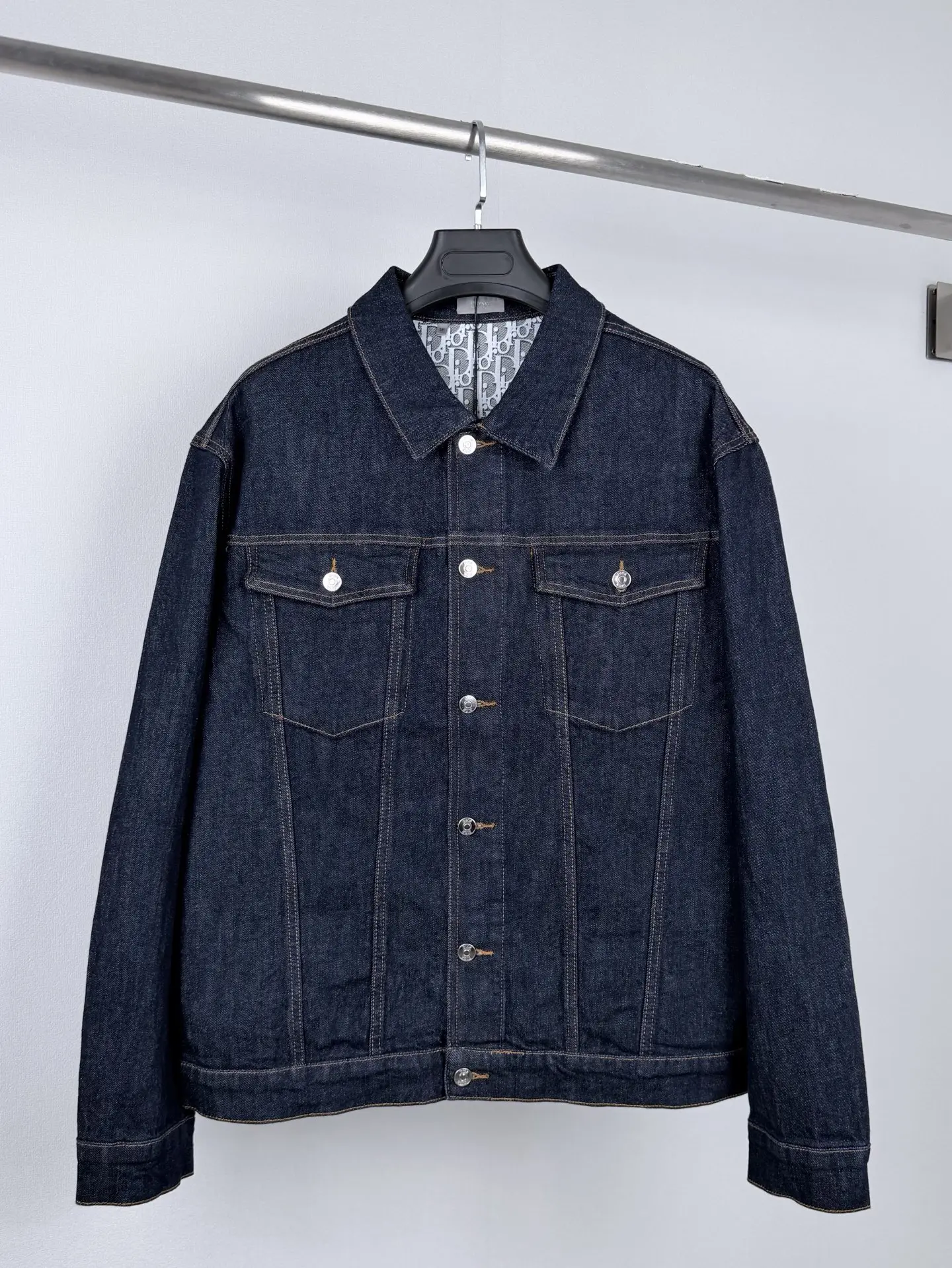 Oblique Lining Denim Trucker Jacket D44020090