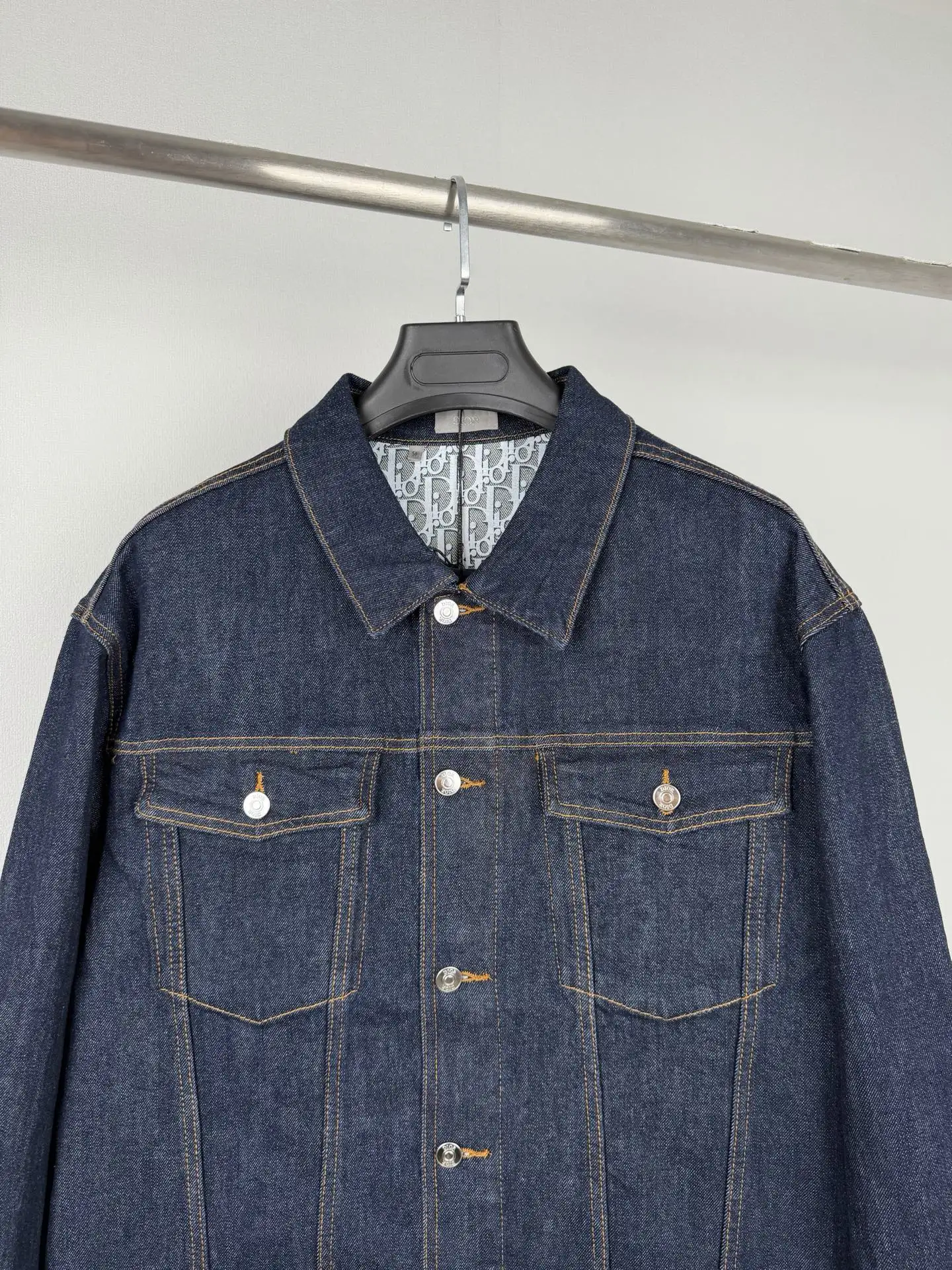 Oblique Lining Denim Trucker Jacket D44020090 — view 2