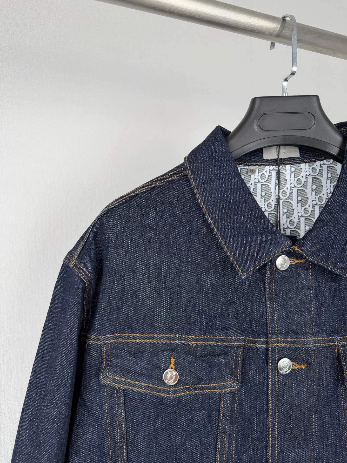Oblique Lining Denim Trucker Jacket D44020090 — view 6