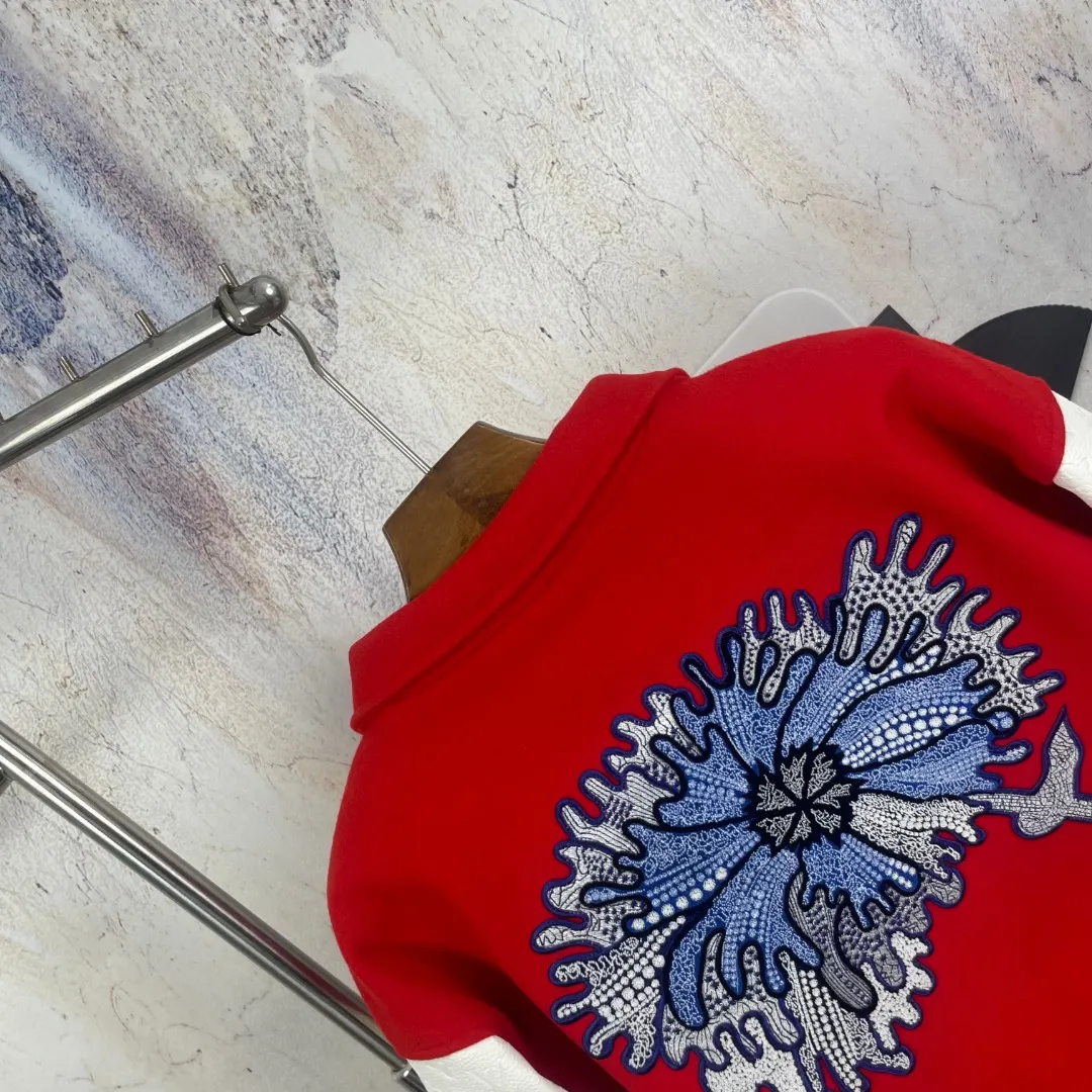 Floral Embroidered Wool-Blend Varsity Jacket D45023290 — view 9