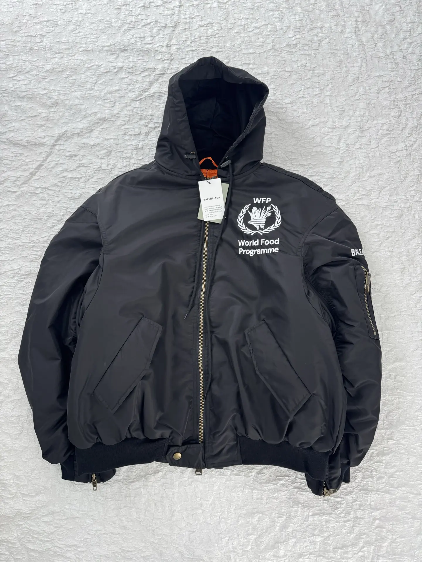 WFP Embroidered Hooded Bomber Jacket D46019955 — view 3