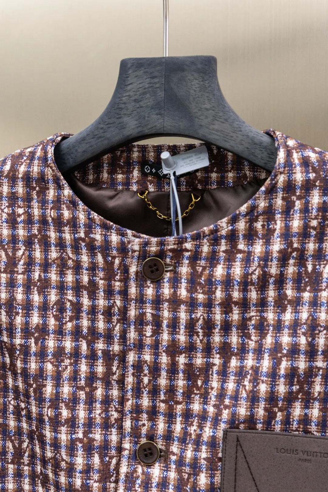 Monogram Chic Collarless Tweed Jacket D49023432 — view 3