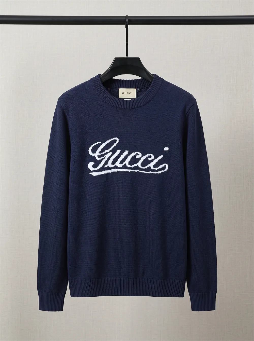 Script Logo Intarsia Knit Sweater D20022119