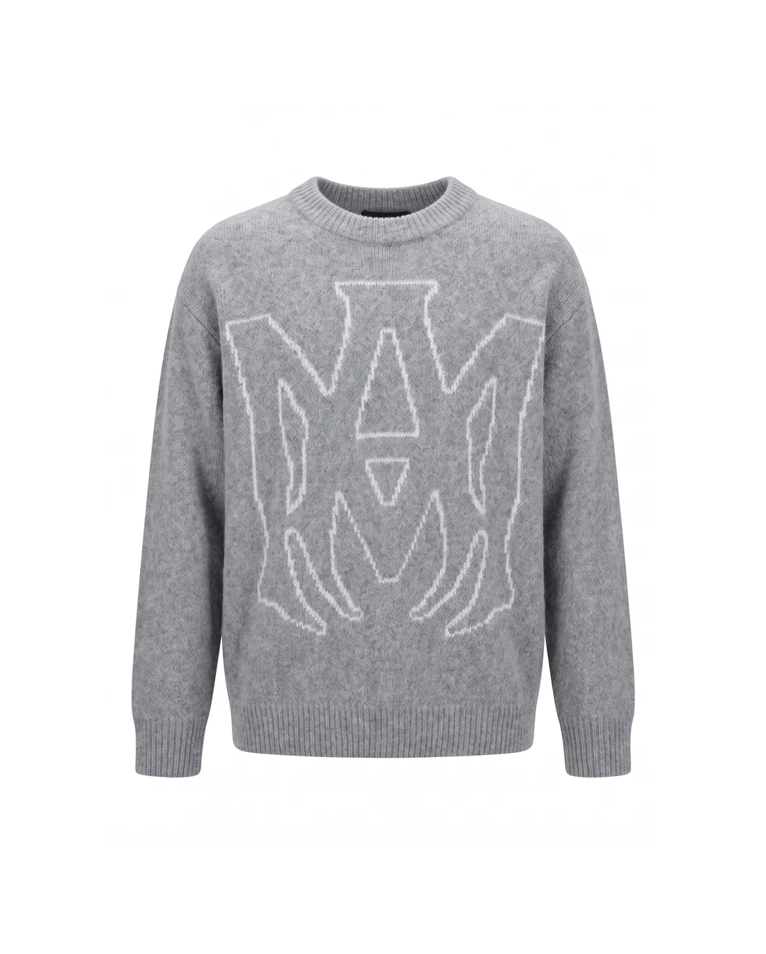 MA Logo Mohair-Blend Crew-Neck Sweater D20022145