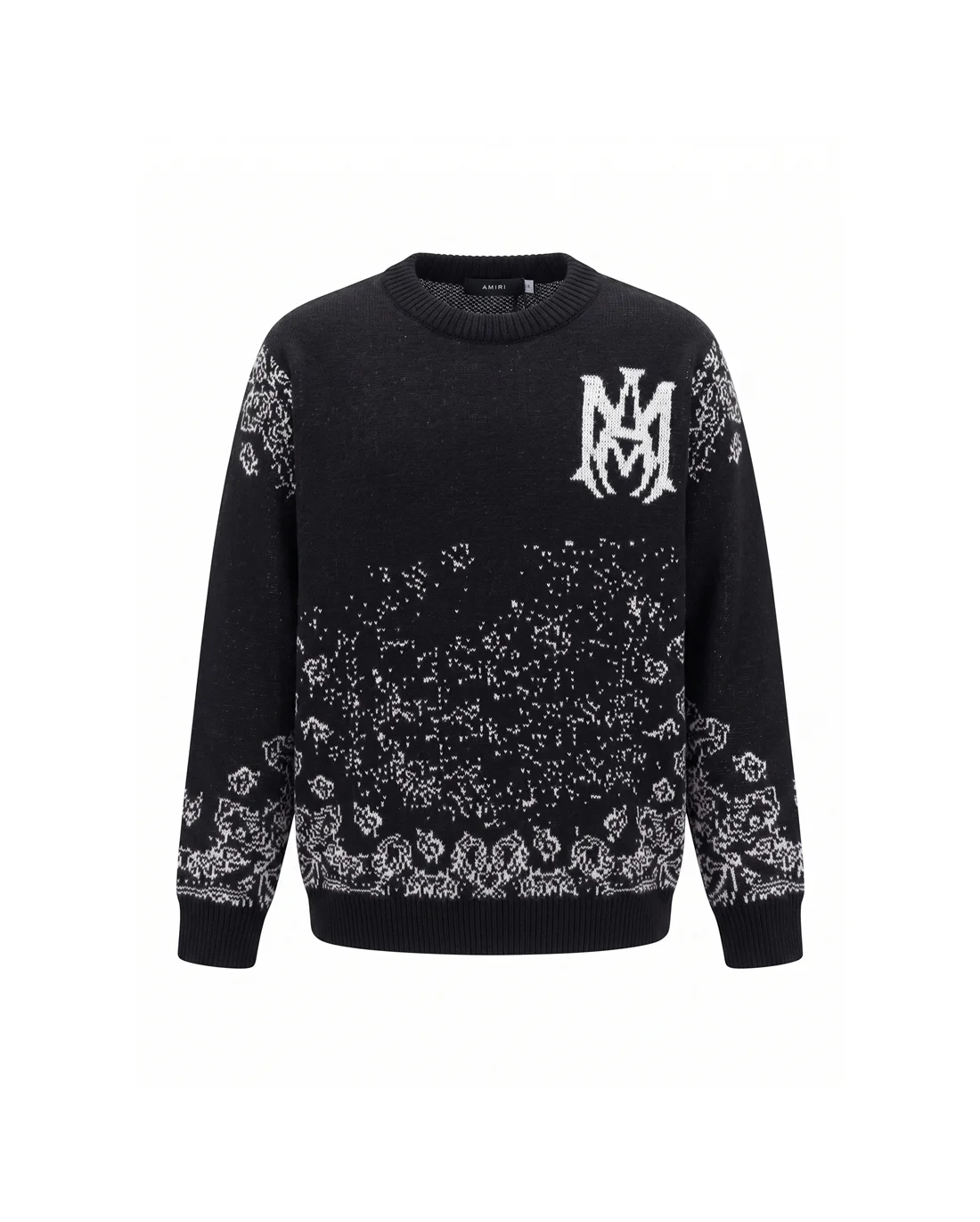 Logo-Embroidered Mohair-Blend Jacquard Sweater D20022151