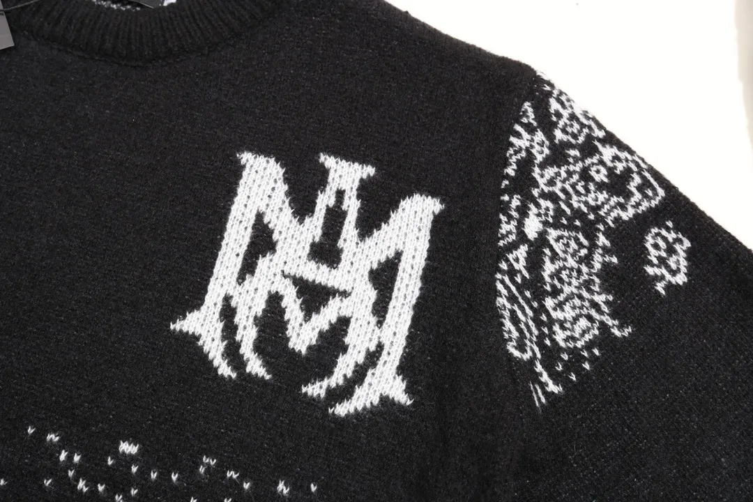 Logo-Embroidered Mohair-Blend Jacquard Sweater D20022151 — view 7
