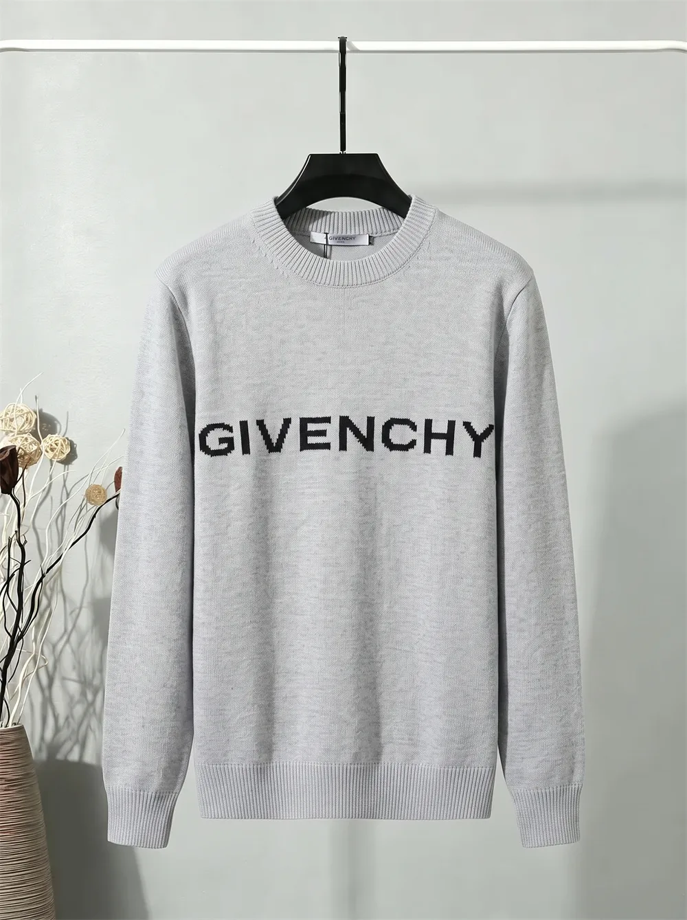 Logo Intarsia Crew-Neck Sweater D20022097