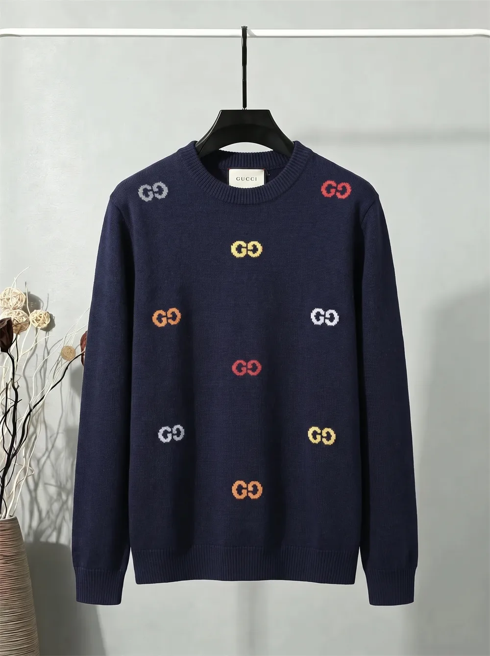 Multicolor Interlocking G Jacquard Sweater D20022138