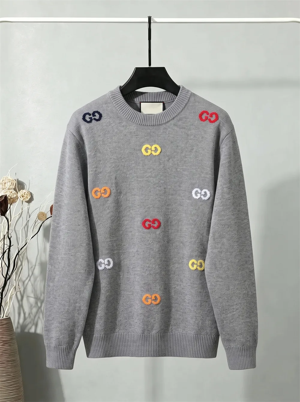 GG Jacquard Crew-Neck Sweater D20022137