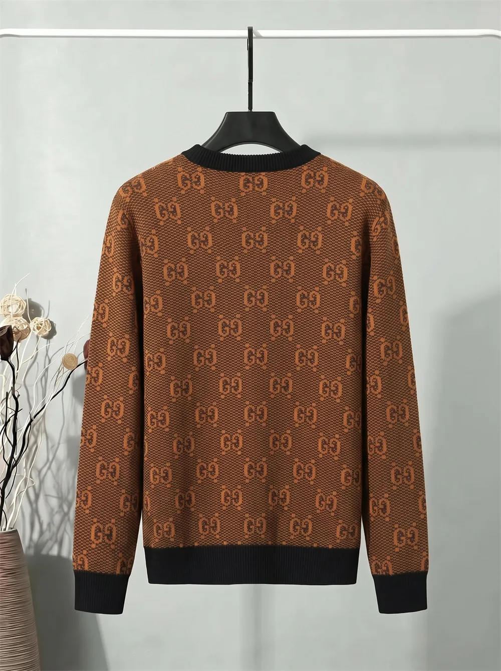GG Monogram Jacquard Crew-Neck Sweater D20022122 — view 2