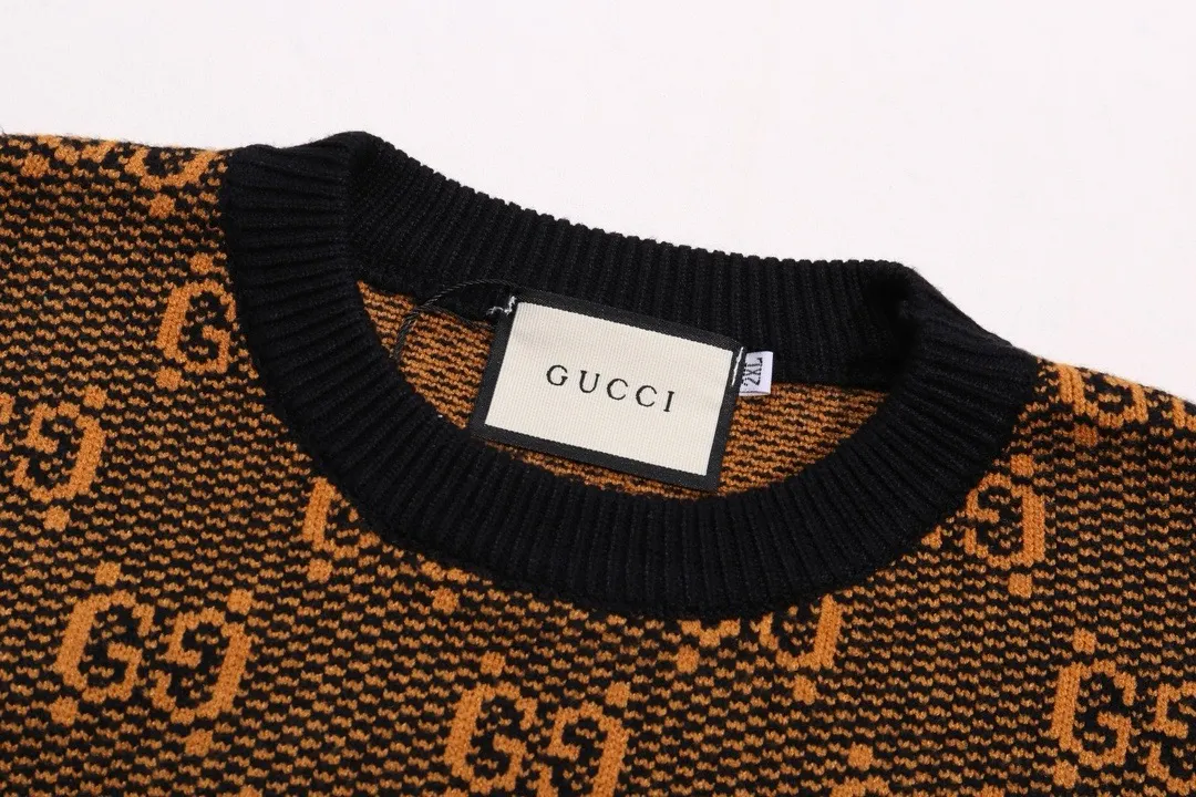 GG Monogram Jacquard Crew-Neck Sweater D20022122 — view 3
