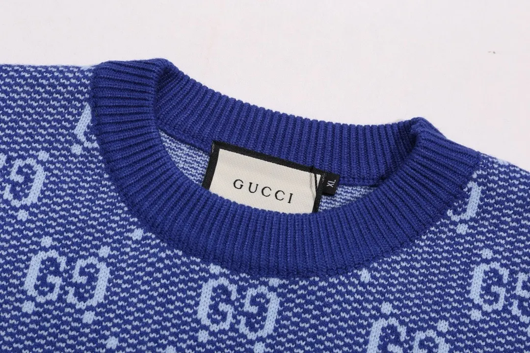 GG Monogram Jacquard Crew-Neck Sweater D20022124 — view 5