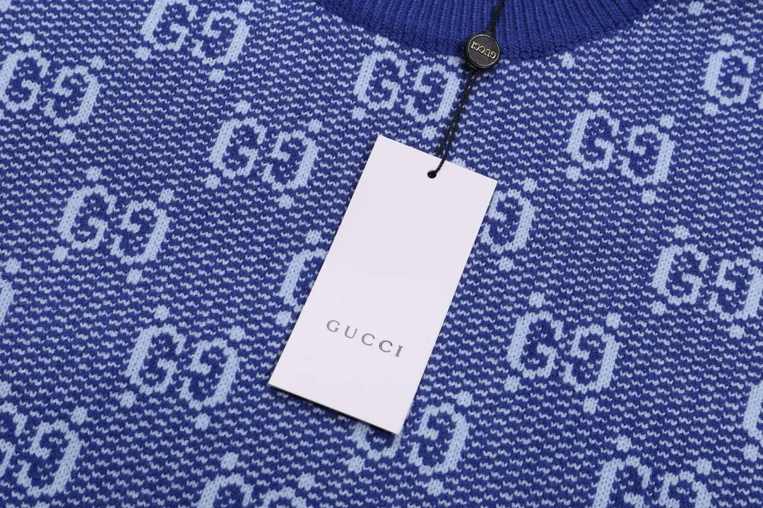 GG Monogram Jacquard Crew-Neck Sweater D20022124 — view 8