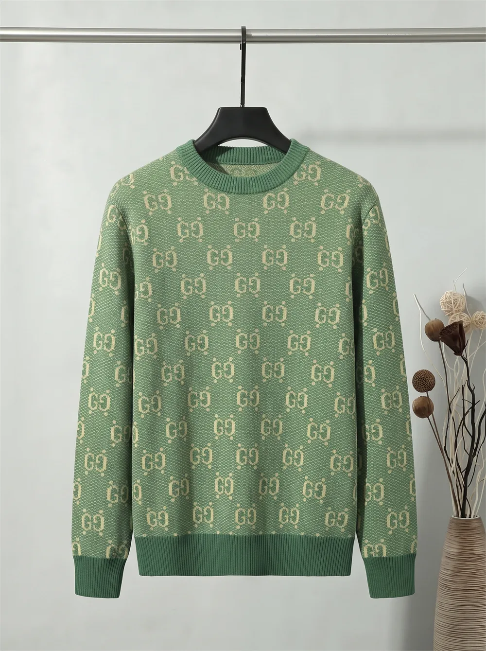 GG Monogram Jacquard Crew-Neck Sweater D20022123 — view 2