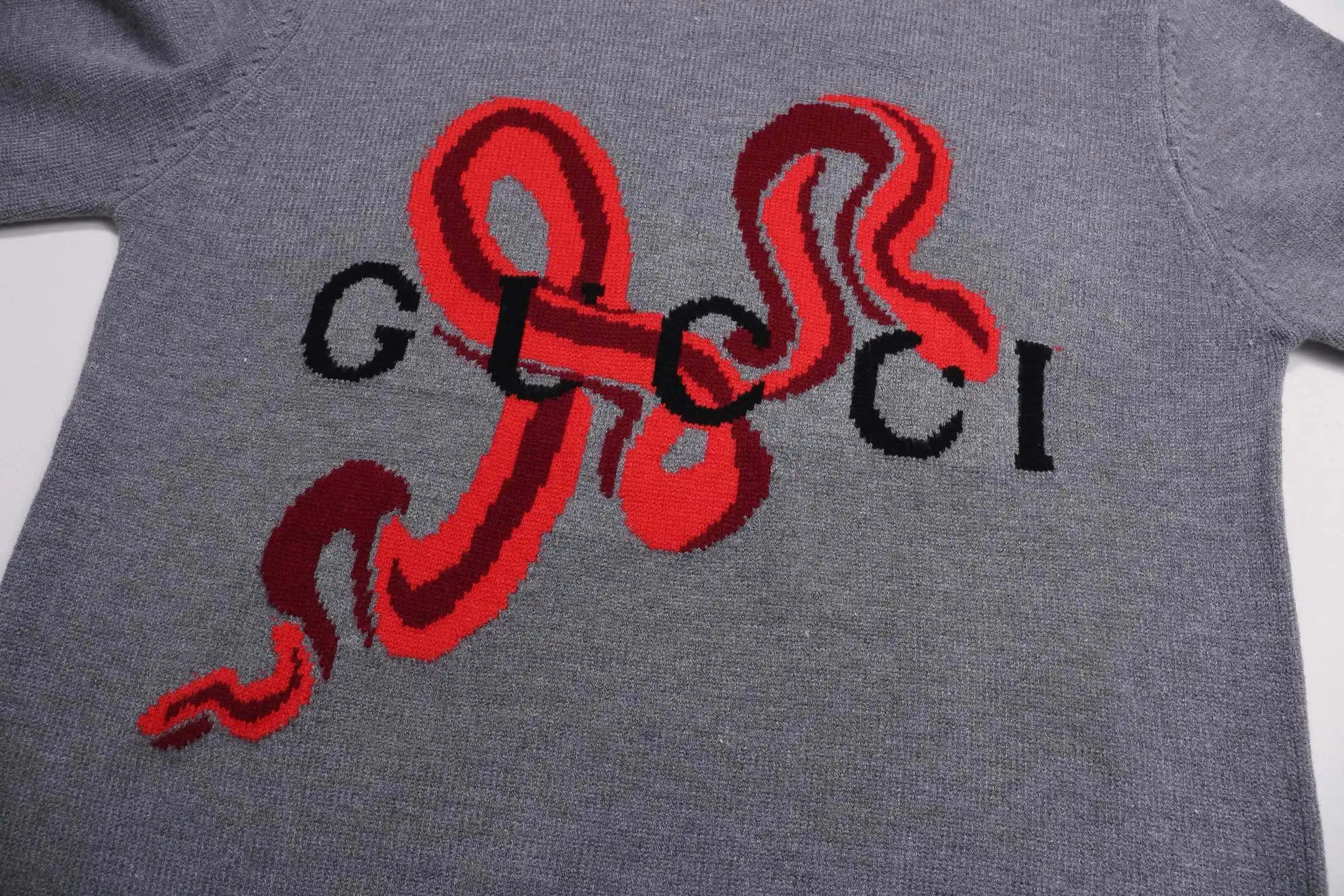 Snake Intarsia Logo Crew-Neck Sweater D20022133 — view 8