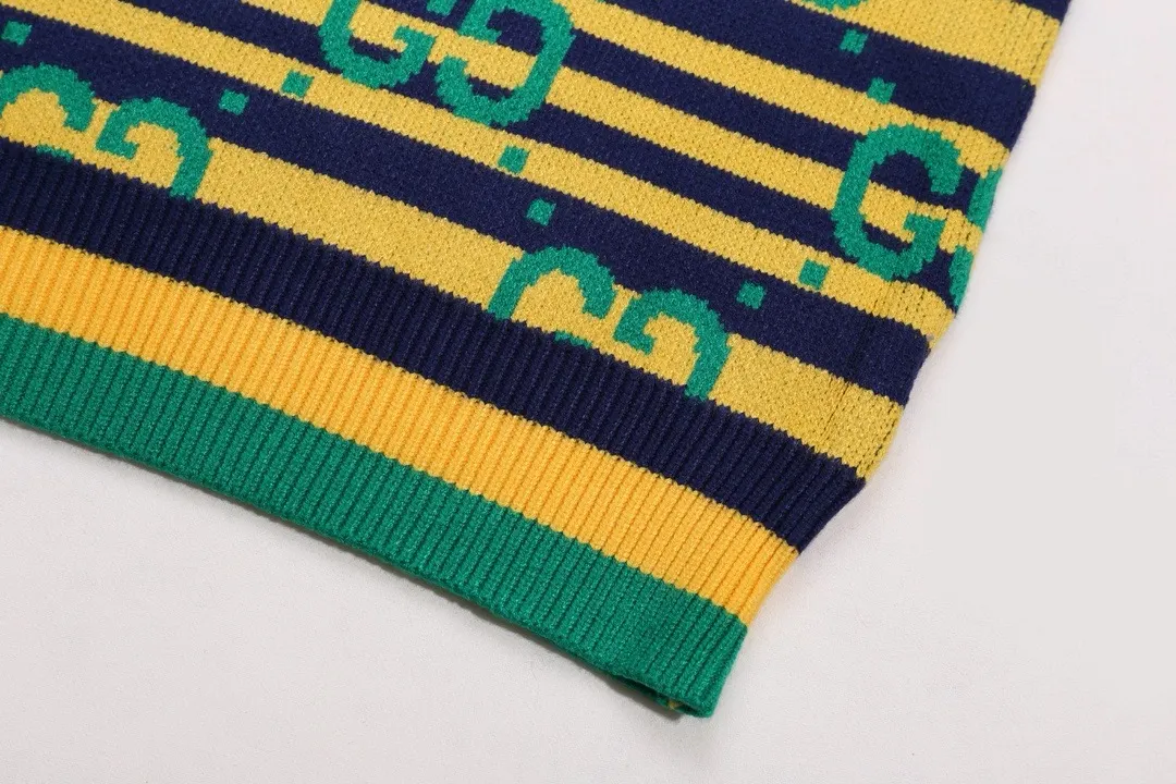 Interlocking G Striped Wool Sweater D20022130 — view 5