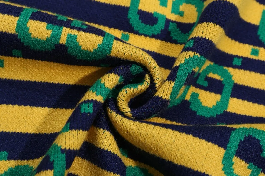 Interlocking G Striped Wool Sweater D20022130 — view 6