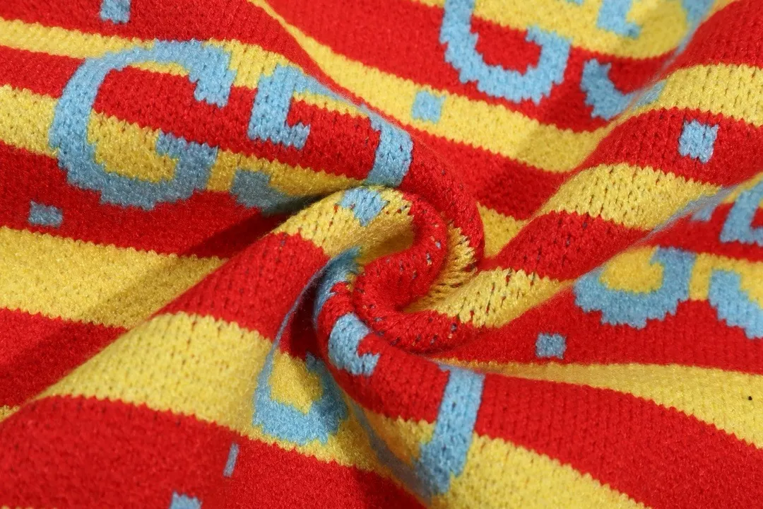 GG Jacquard Striped Wool Sweater D20022129 — view 4