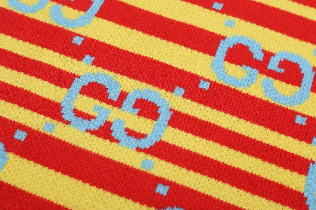GG Jacquard Striped Wool Sweater D20022129 — view 5