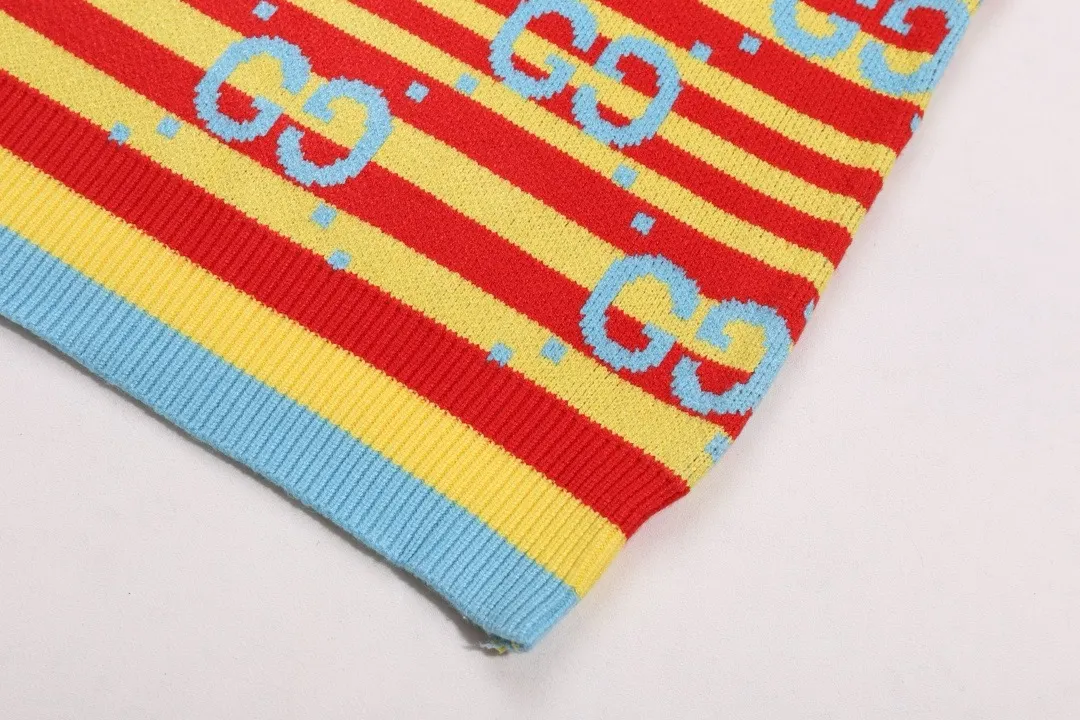 GG Jacquard Striped Wool Sweater D20022129 — view 6