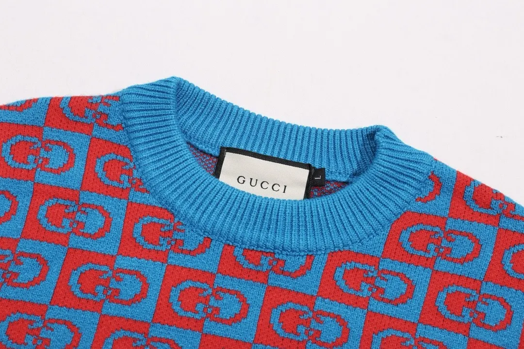 Gucci GG Jacquard Check Crew-Neck Sweater D20022125 — view 3