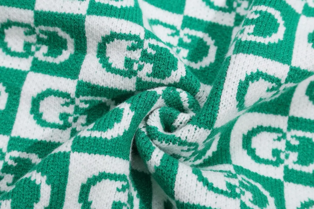 GG Monogram Checkered Jacquard Sweater D20022126 — view 3