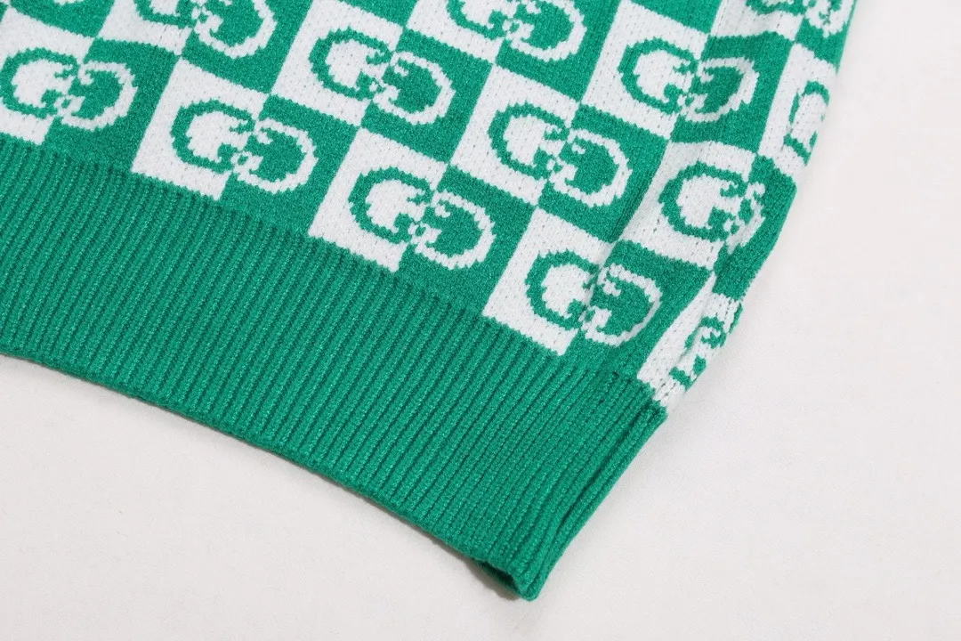 GG Monogram Checkered Jacquard Sweater D20022126 — view 4