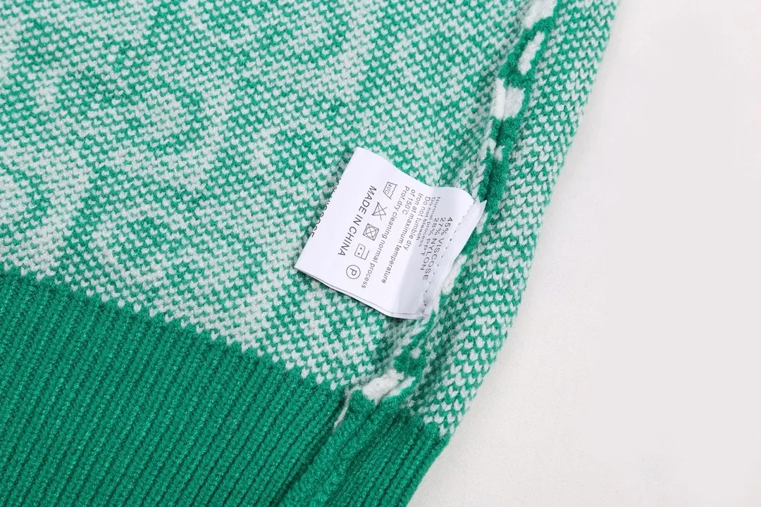 GG Monogram Checkered Jacquard Sweater D20022126 — view 6