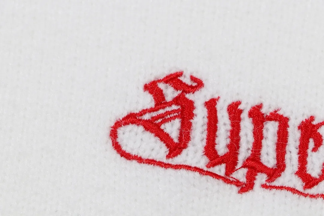 Supreme Embroidered Logo Crew-Neck Sweater D20022089 — view 4