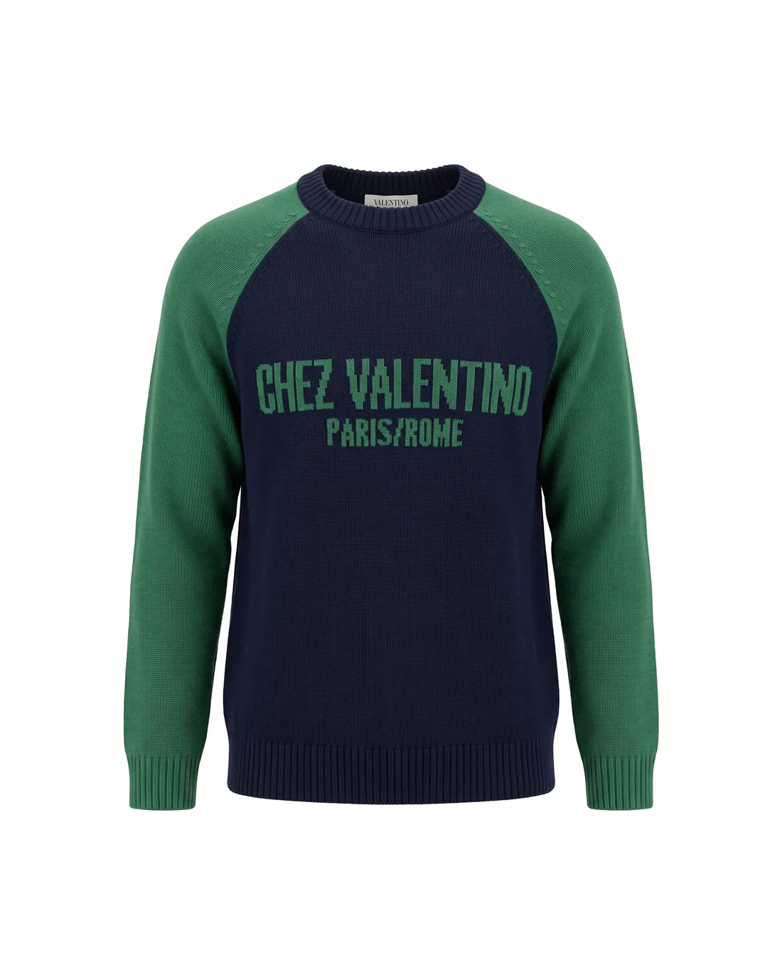 Chez Valentino Logo Intarsia Knit Sweater D20022118