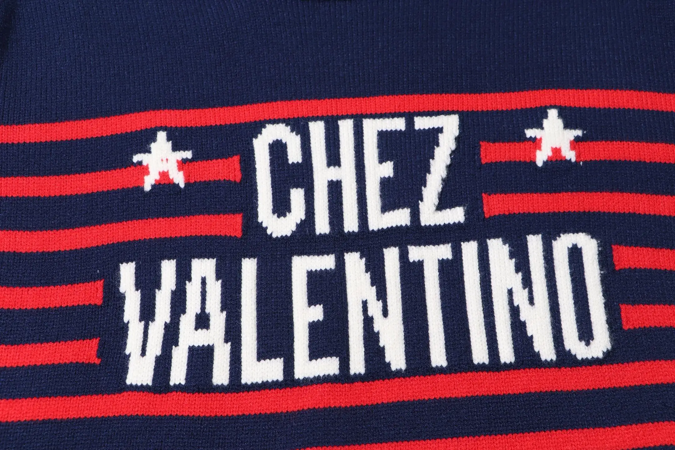 Chez Valentino Striped Intarsia Knit Sweater D20022115 — view 6