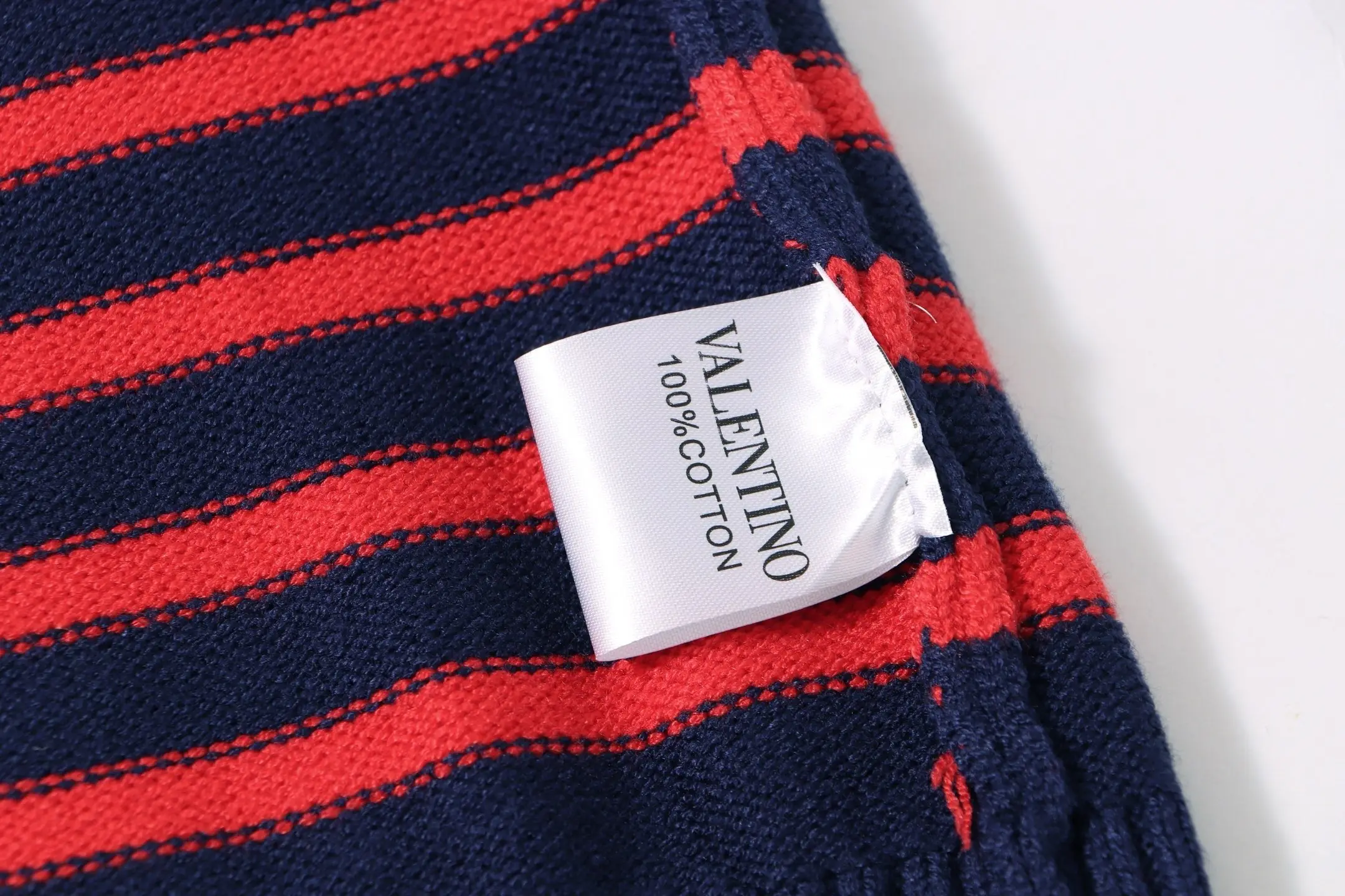 Chez Valentino Striped Intarsia Knit Sweater D20022115 — view 7