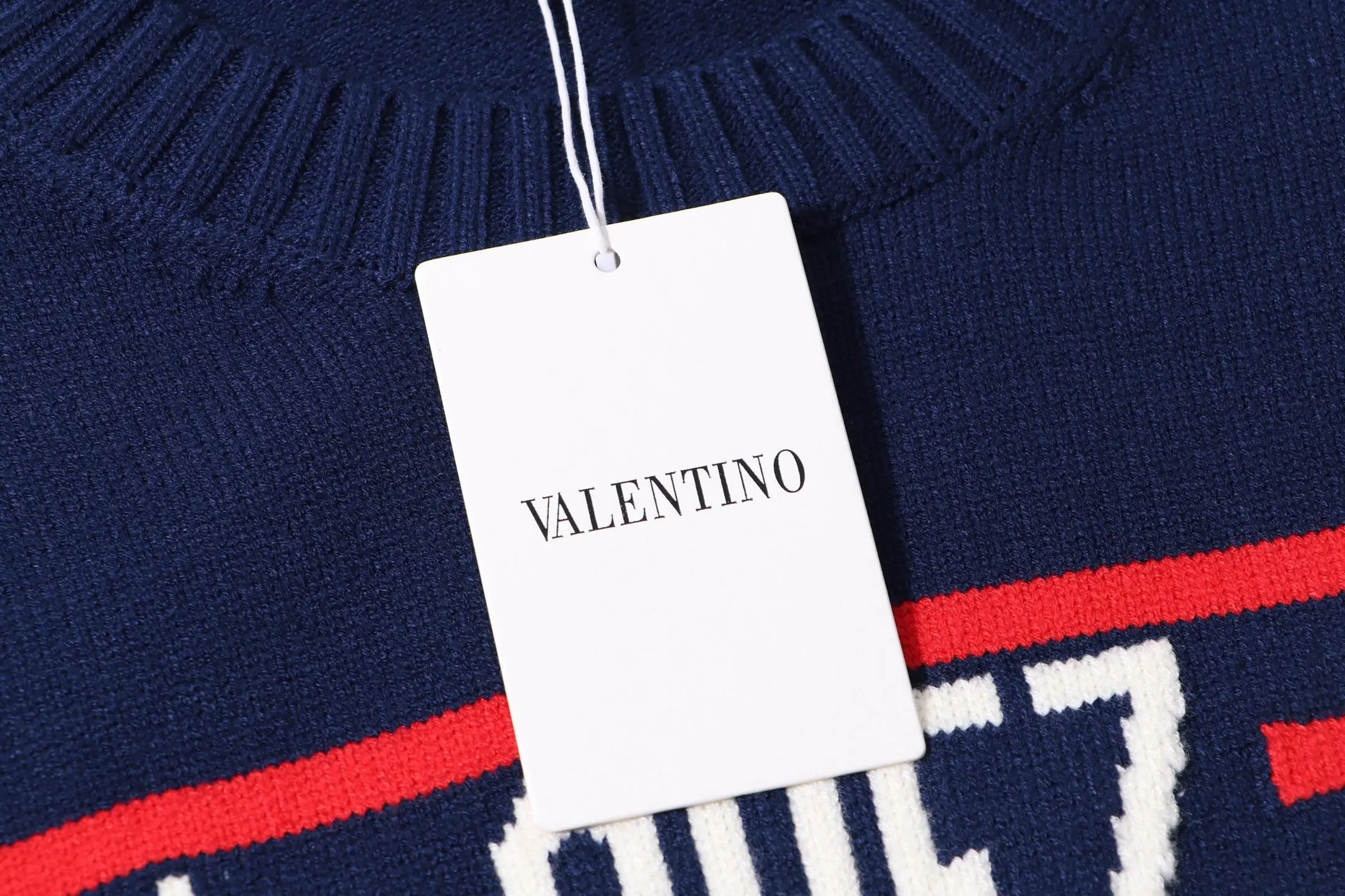 Chez Valentino Striped Intarsia Knit Sweater D20022115 — view 8
