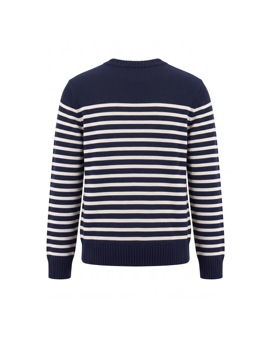 Chez Valentino Striped Logo Crew-Neck Sweater D20022116 — view 2