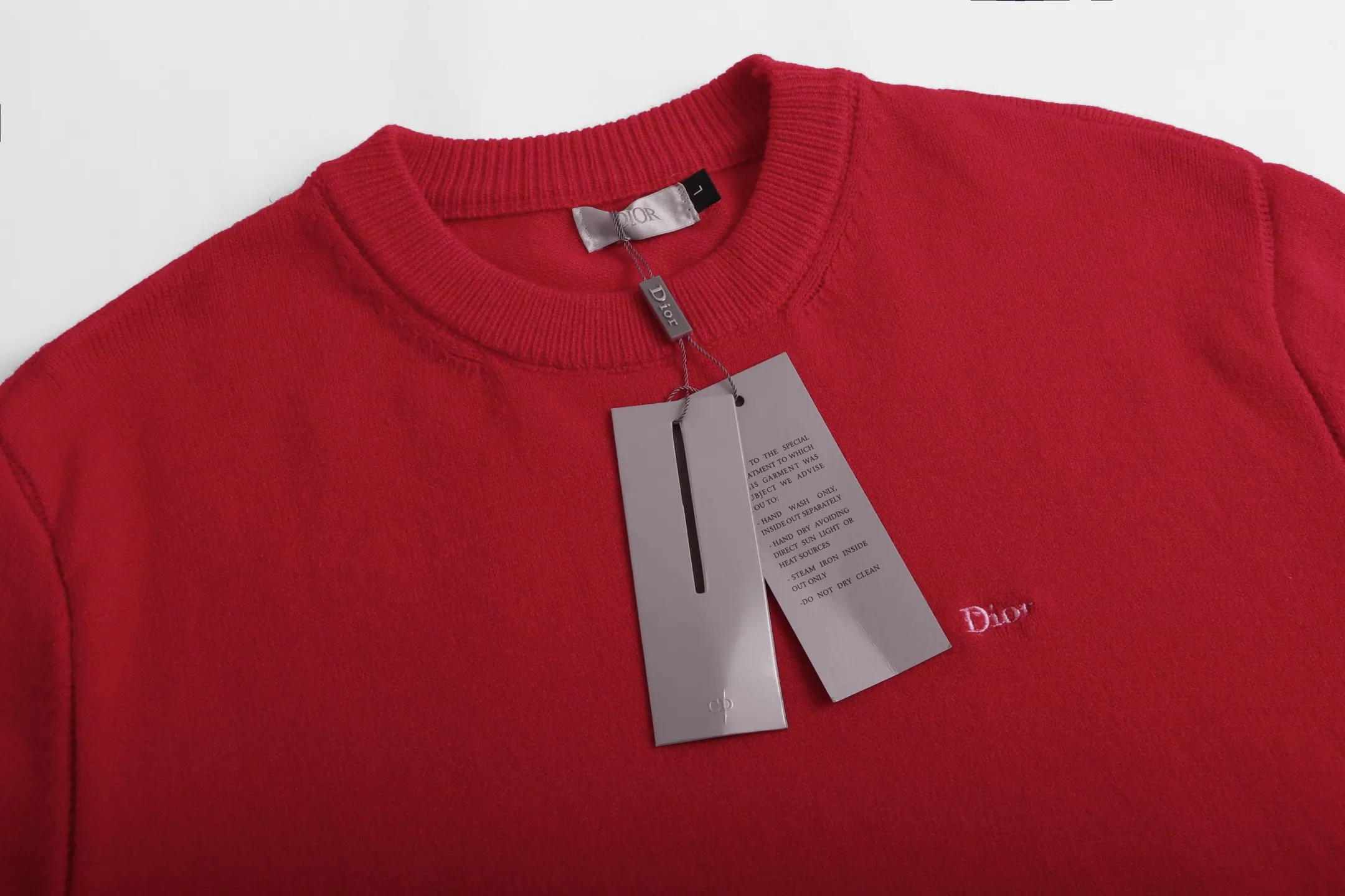 Logo Embroidered Crew-Neck Sweater D20022082 — view 4
