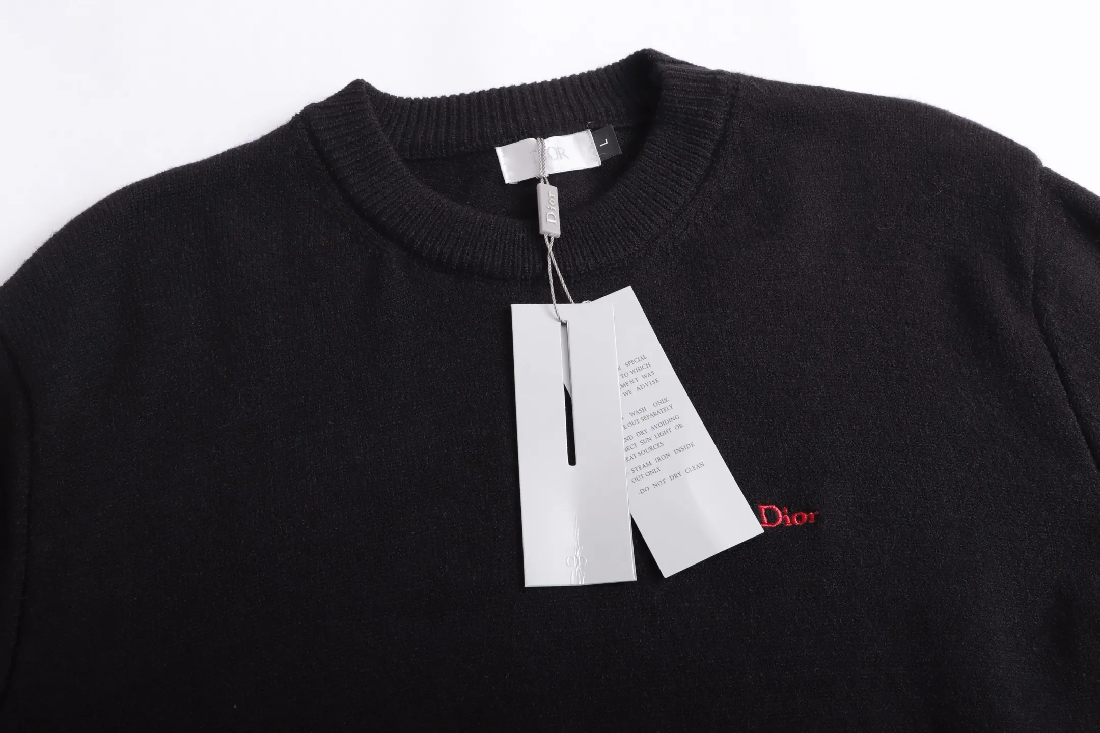 Logo-Embroidered Crew-Neck Sweater D20022081 — view 3