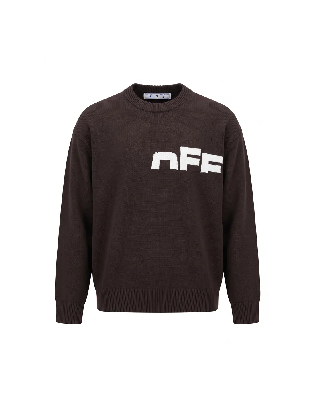 Logo Jacquard Wool Crew-Neck Sweater D20022158