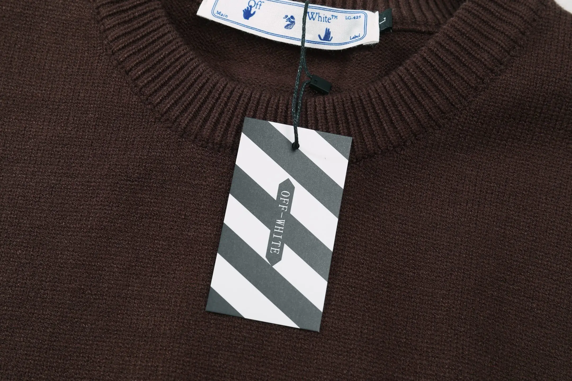 Logo Jacquard Wool Crew-Neck Sweater D20022158 — view 5