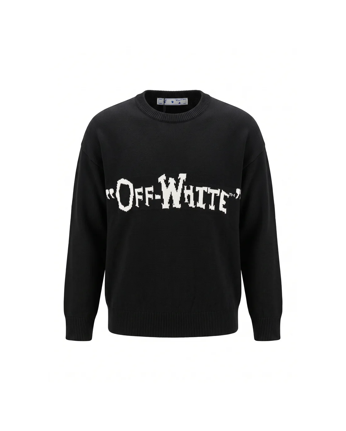 Logo Jacquard Wool Crew-Neck Sweater D20022160