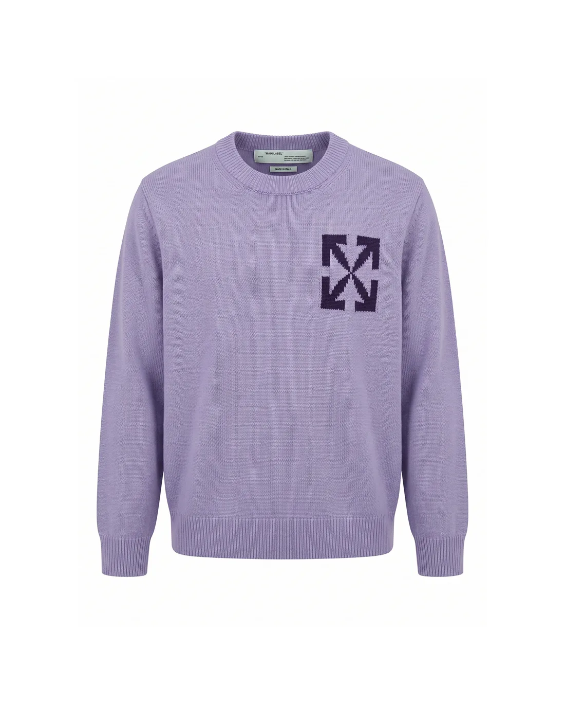 Off-White Logo Jacquard Wool Sweater D20022156
