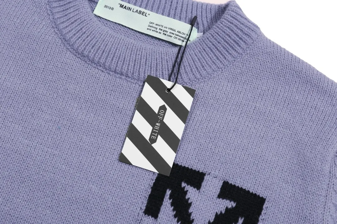 Off-White Logo Jacquard Wool Sweater D20022156 — view 3