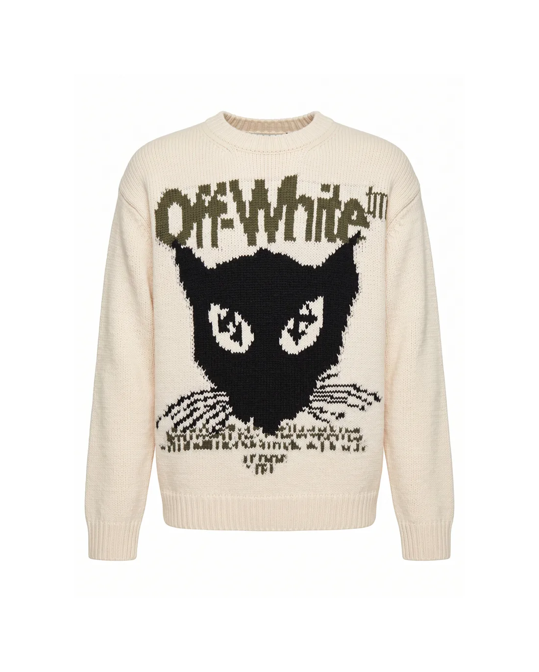 Off-White Cat Intarsia Wool Sweater D20022157