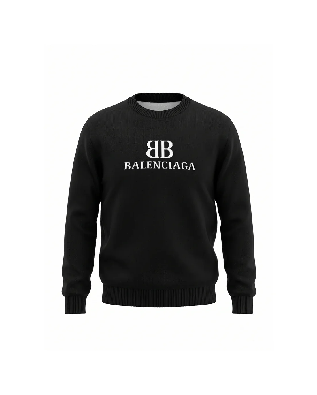 Logo Jacquard Crew-Neck Sweater D21022095