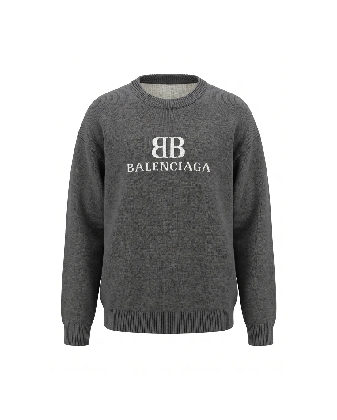 Logo Intarsia Knit Crew-Neck Sweater D21022094