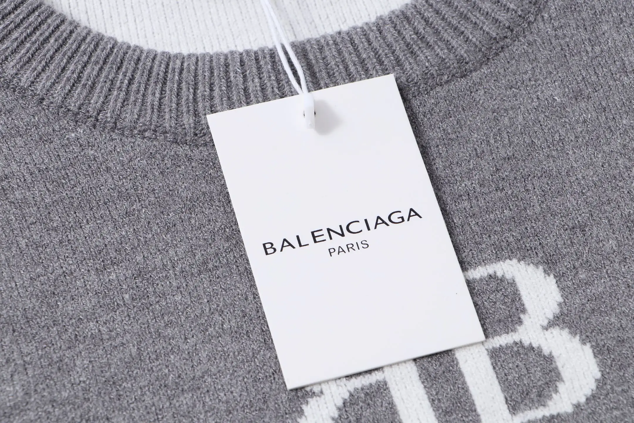 Logo Intarsia Knit Crew-Neck Sweater D21022094 — view 3