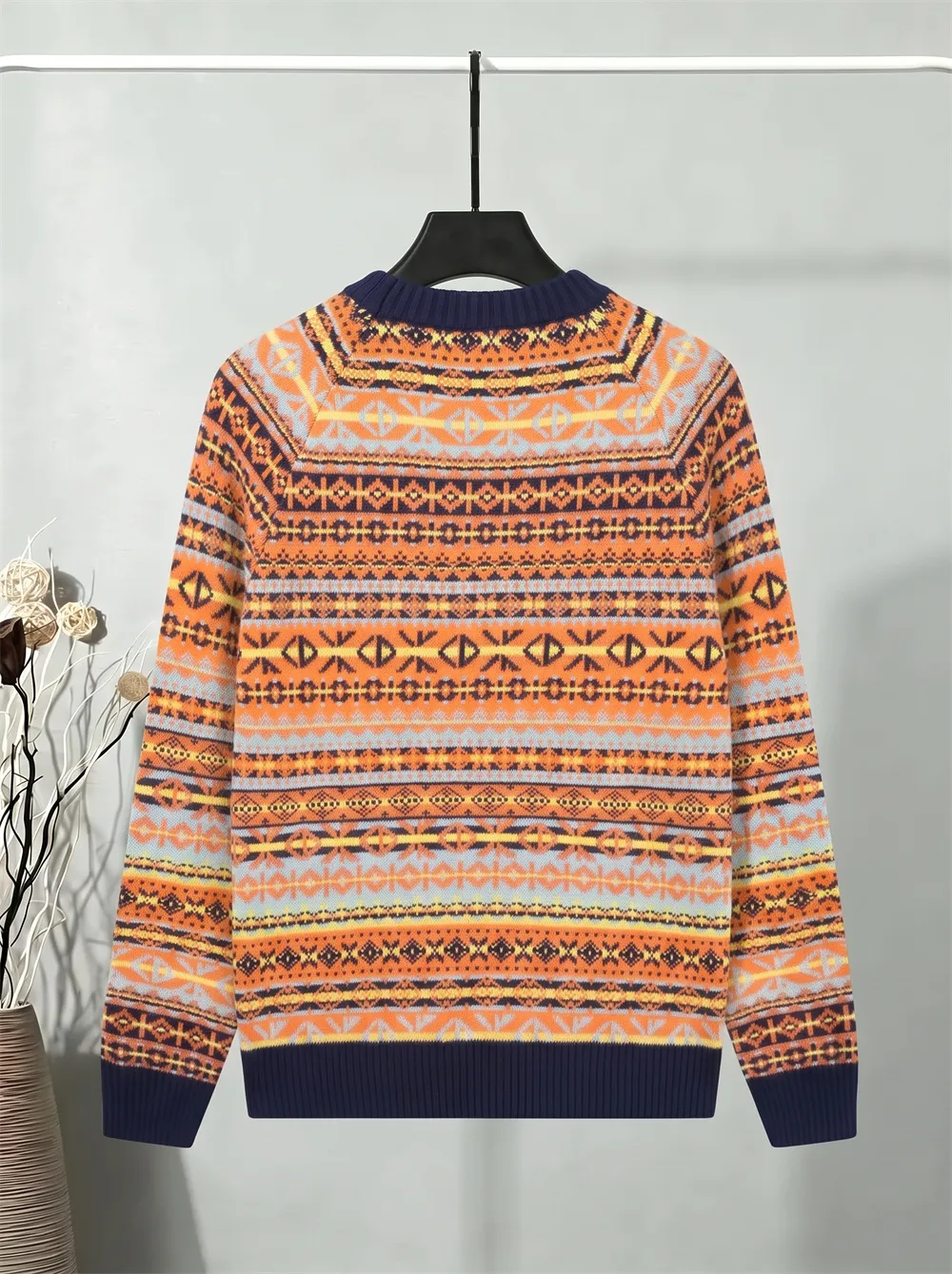 Fair Isle Jacquard Crew-Neck Sweater D21022074 — view 2