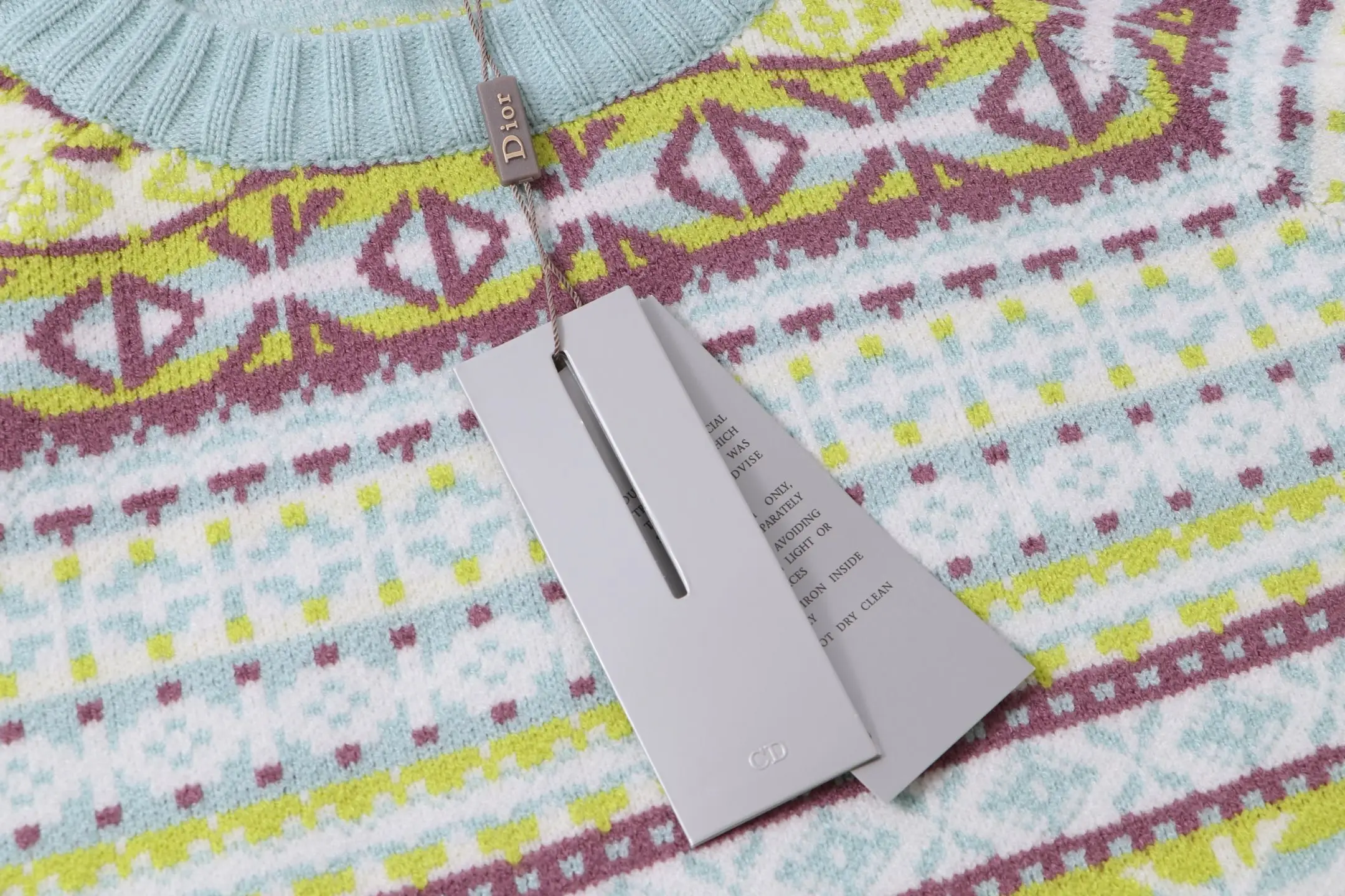 Multicolor Argyle Jacquard Crew-Neck Sweater D21022075 — view 4