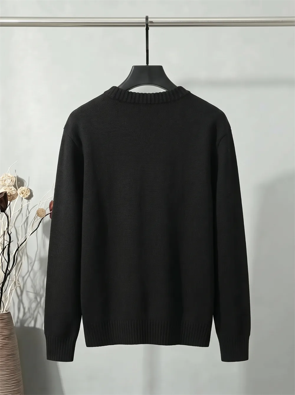 Logo Embroidery Crew-Neck Knit Sweater D21022144 — view 2