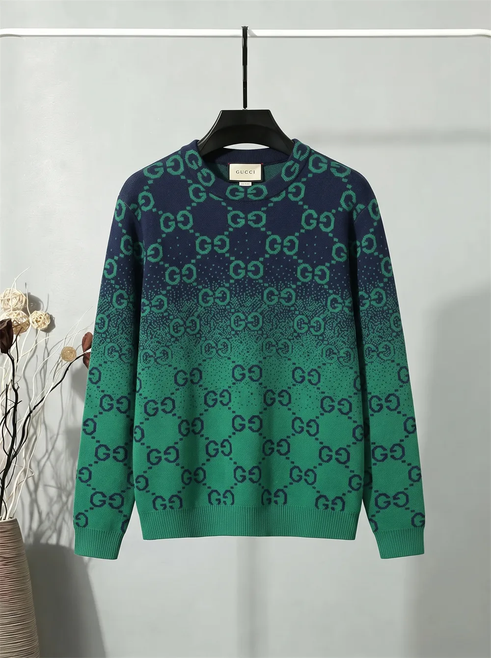 GG Monogram Gradient Jacquard Sweater D21022136